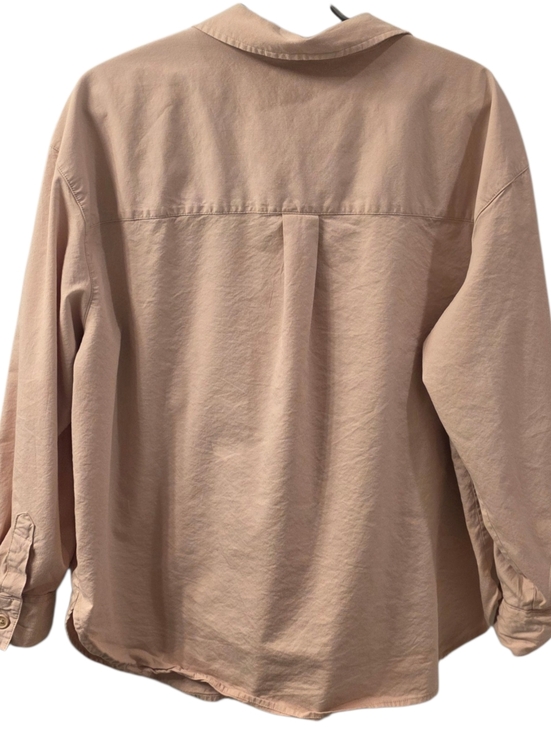Future Collective x Reese Blutstein Khaki Oversized Button Front Shirt Size L - Picture 4 of 4